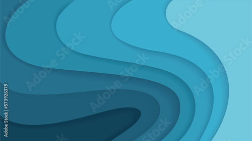 A dynamic vector design, featuring a burst of abstract geometric shapes fading in blue colors.