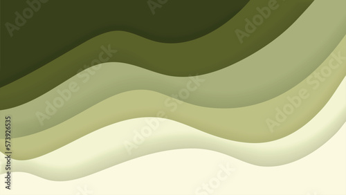 A dynamic vector design, featuring a burst of abstract geometric shapes fading in green colors.