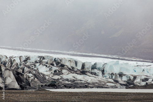 snow covered glacier in Iceland