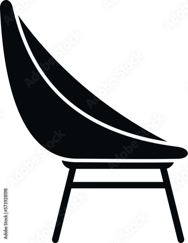 Lounge chair icon simple vector. Interior sofa. Relax vip