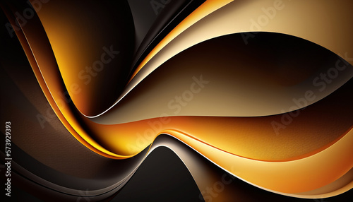 orange and black, abstract wallpaper, gradients, Generative AI