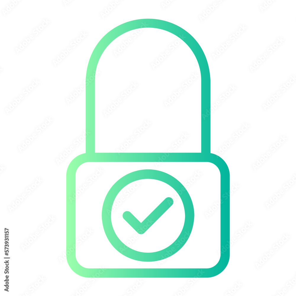 padlock gradient icon padlock gradient icon