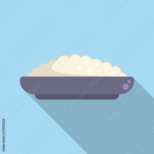 Vitamin D food icon flat vector. Tuna butter. Diet skin