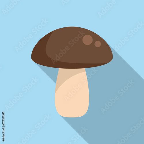 Vitamin D mushroom icon flat vector. Diet nutrition. Vegetables product