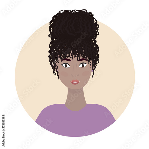 International women's day concept. Beautiful young women, illustration in flat cartoon style 