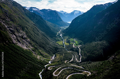 mountain road in Norway 