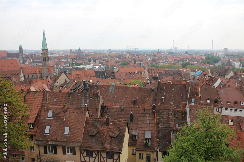 Panorama view from Nuremberg Castle