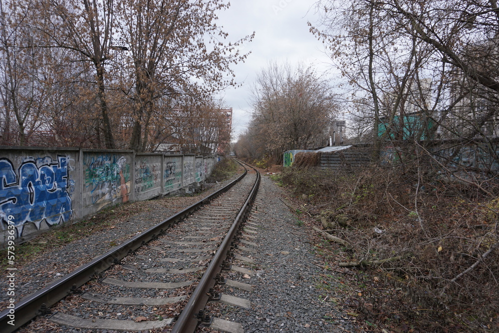 abandoned soviet railway