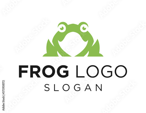 Logo design about Frog on a white background. created using the CorelDraw application.