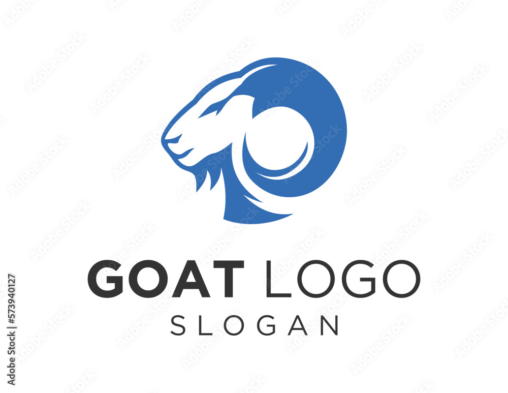 Logo design about Goat on a white background. created using the CorelDraw application.