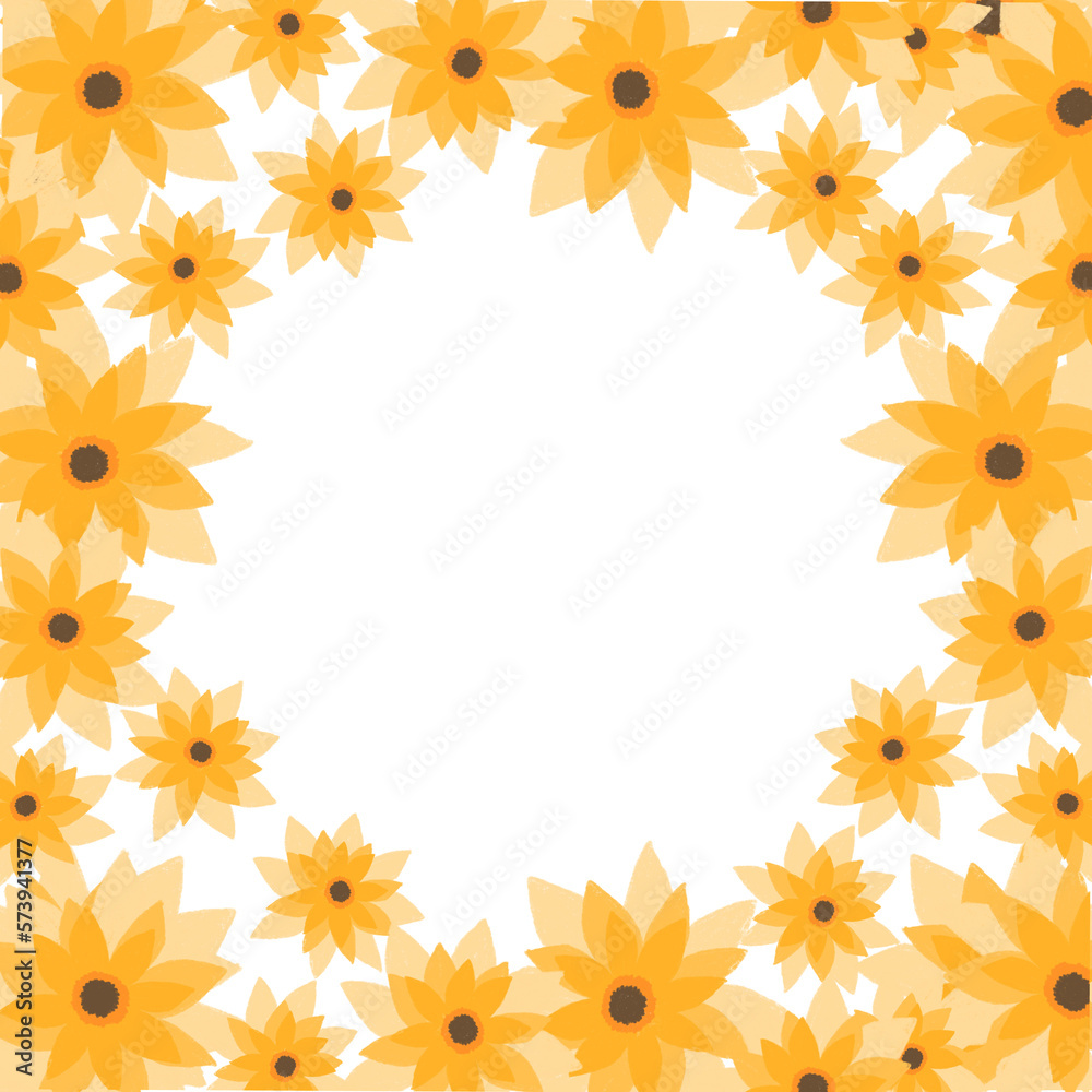 Bright background with daisies, a background with flowers. Seamless pattern with flowers