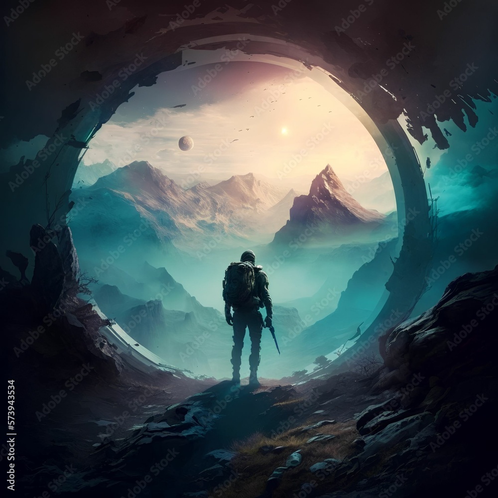 Man Standing in the Last between Earth And Space - Desktop Wallpaper ...