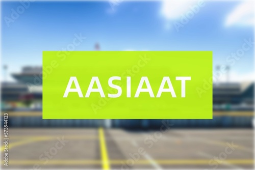 Airport of the city of Aasiaat photo