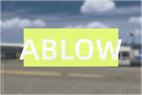Airport of the city of Ablow photo