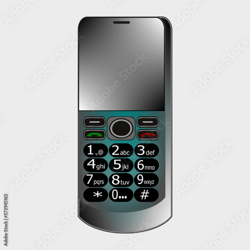 2g mobile phone isolated on white background 