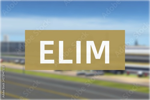 Airport of the city of Elim photo