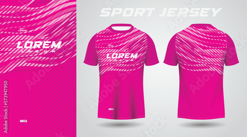 pink shirt soccer football sport jersey template design mockup
