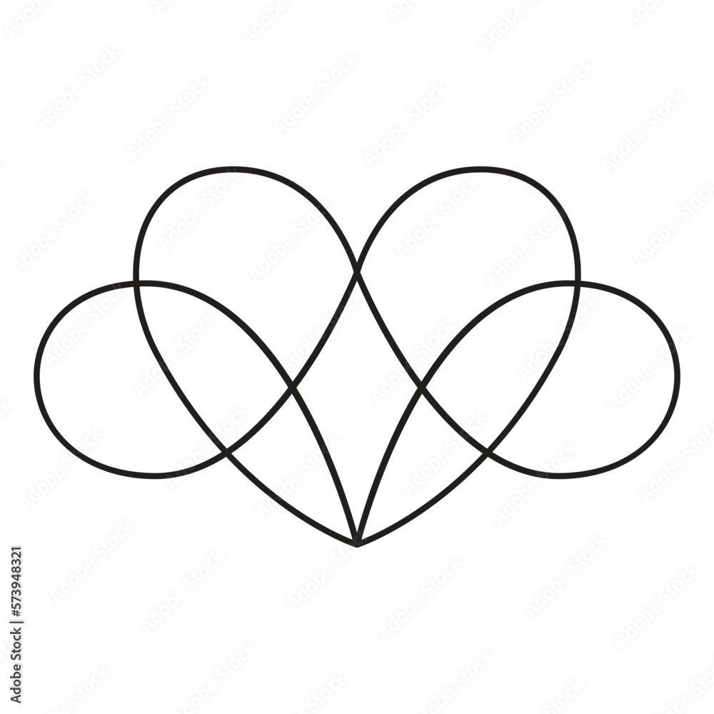 Abstract heart with star icon design Abstract heart with star icon design