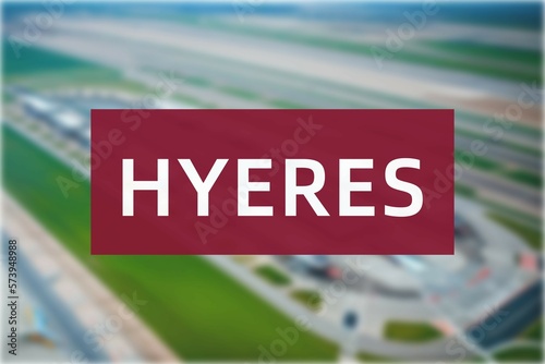 Airport of the city of Hyeres photo