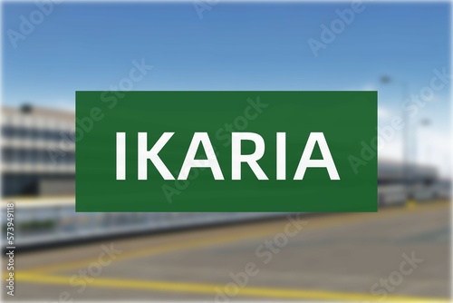 Airport of the city of Ikaria photo
