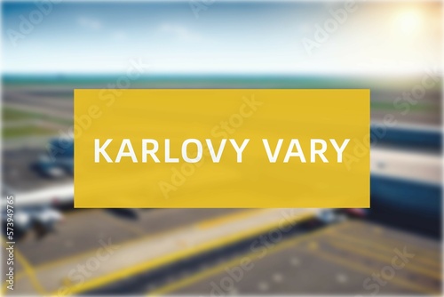 Tableau sur toile Airport of the city of Karlovy Vary