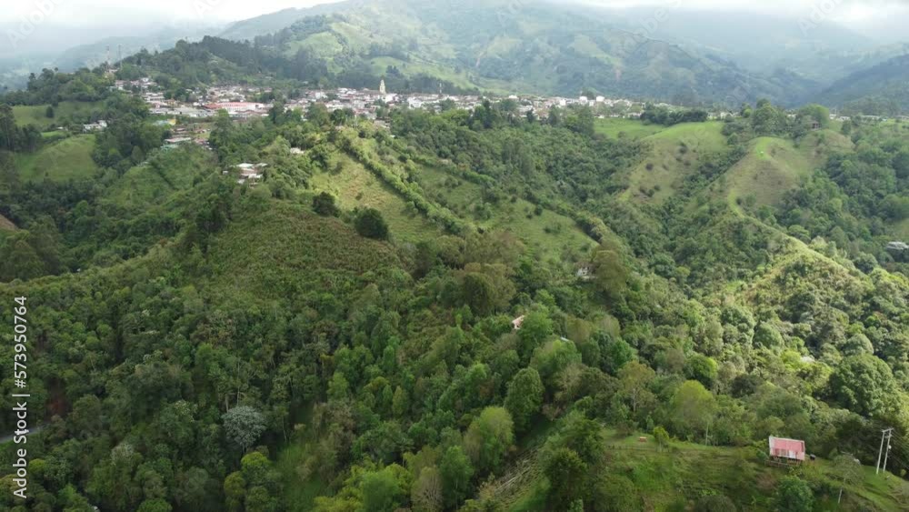 colombian andes mountains towns and houses colombian andes mountains towns and houses