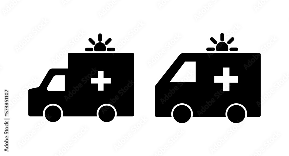 Ambulance icon vector illustration. ambulance truck sign and symbol. ambulance car Ambulance icon vector illustration. ambulance truck sign and symbol. ambulance car