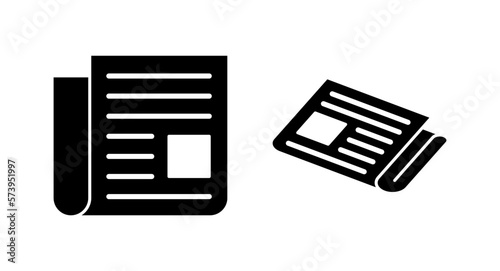 Newspaper icon vector illustration. news paper sign and symbolign