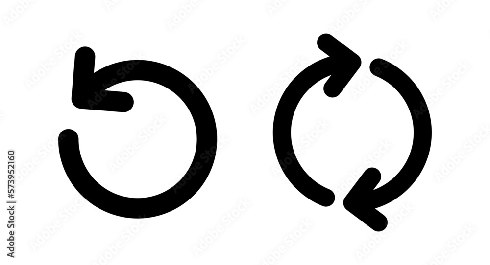 Refresh icon vector illustration. Reload sign and symbol. Update icon. Refresh icon vector illustration. Reload sign and symbol. Update icon.