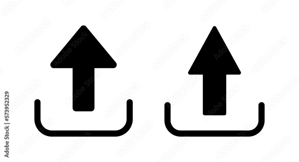 Upload icon vector illustration. load data sign and symbol Upload icon vector illustration. load data sign and symbol