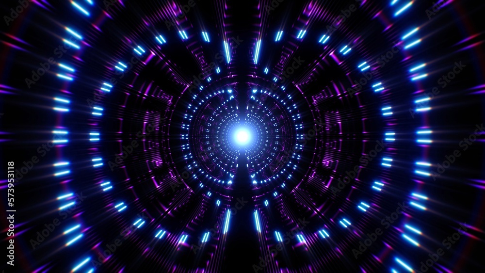 Shiny Neon Art Deco Style Symmetry Pattern Background Shiny Neon Art Deco Style Symmetry Pattern Background