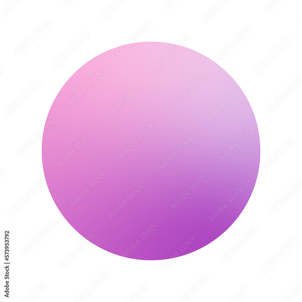 Trendy gradation circle design. Isolated color frame. Colorful gradient button shape. 