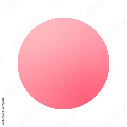 Trendy gradation circle design. Isolated color frame. Colorful gradient button shape. 