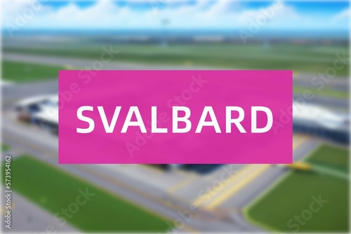 Airport of the city of Svalbard photo