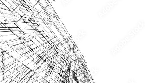 abstract architecture design vector illustration