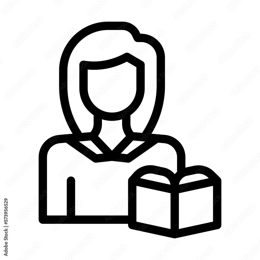 teacher line icon illustration vector graphic teacher line icon illustration vector graphic