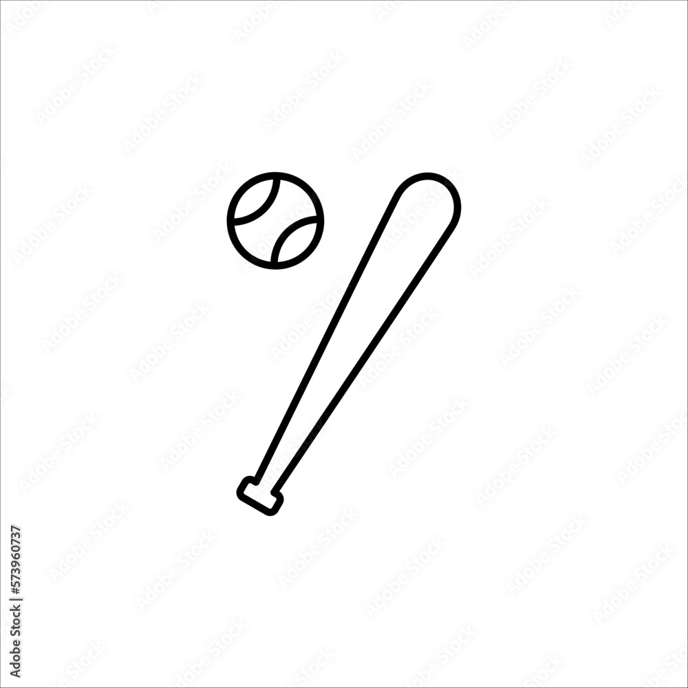 Baseball icon. vector illustration on white background Baseball icon. vector illustration on white background