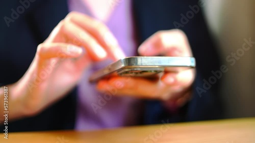 businesswoman using mobile phone