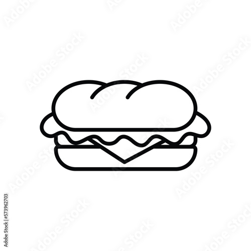 sandwich icon vector design template in white background