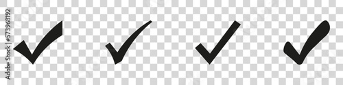 Wallpaper Mural Check mark and x set icon. Simple web buttons. Checkmarks and x or confirm. Round checkmark. Torontodigital.ca