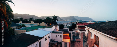Panoramic view of Simon's Town, Cape Town, South Africa 