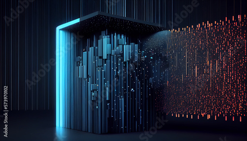 Abstract Big Data Concept Background - Generative AI © Silard