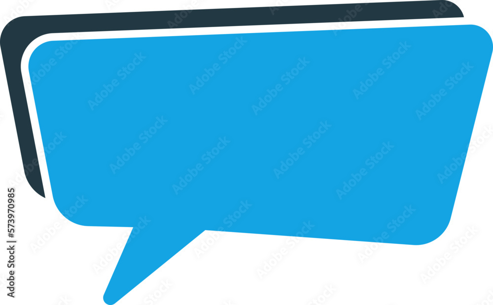 Modern speech bubble conversation symbol Modern speech bubble conversation symbol