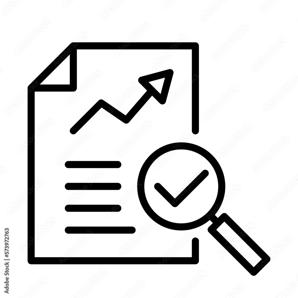 review audit, overview risk icon, verification business icon vector review audit, overview risk icon, verification business icon vector