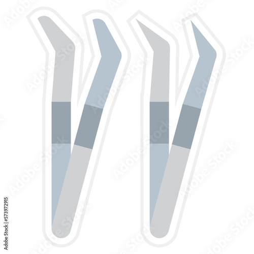 Tweezers Sticker Icon
