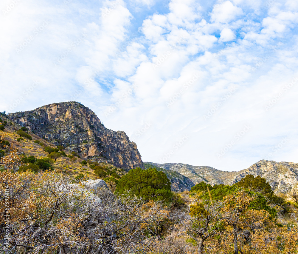 The Devil's Hall Trail in Pine Springs Canyon, Guadalupe Mountains National Park, Texas, USA