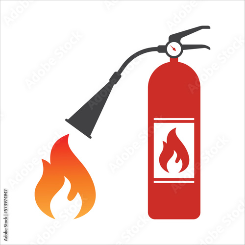Fire extinguisher icon. Fire extinguisher symbol. Apar icon. Vector illustration