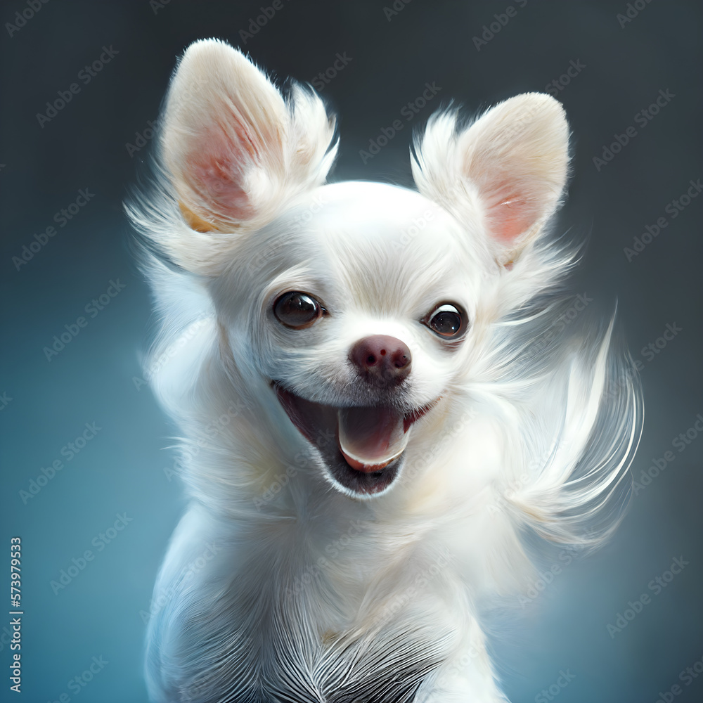 Chihuahua in the wind