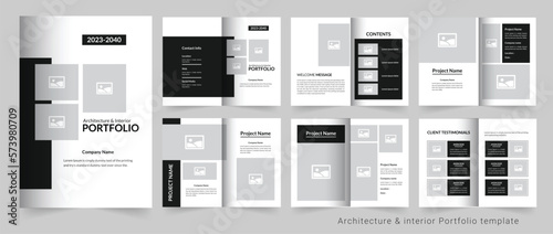 Portfolio design or architecture portfolio or interior portfolio