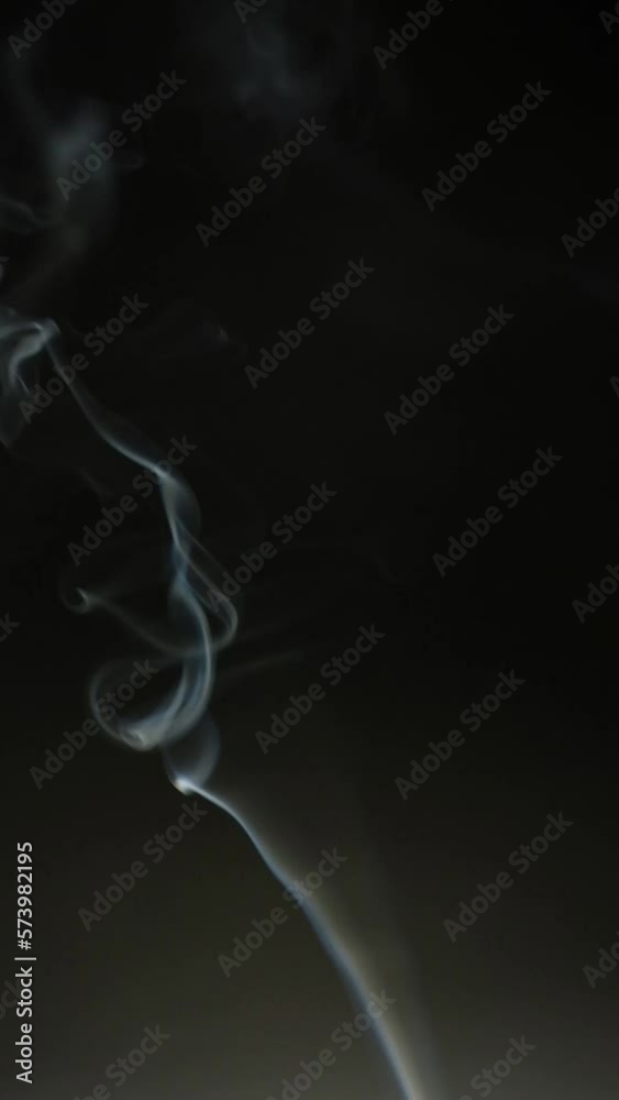 white smoke in black bacground vertical video white smoke in black bacground vertical video